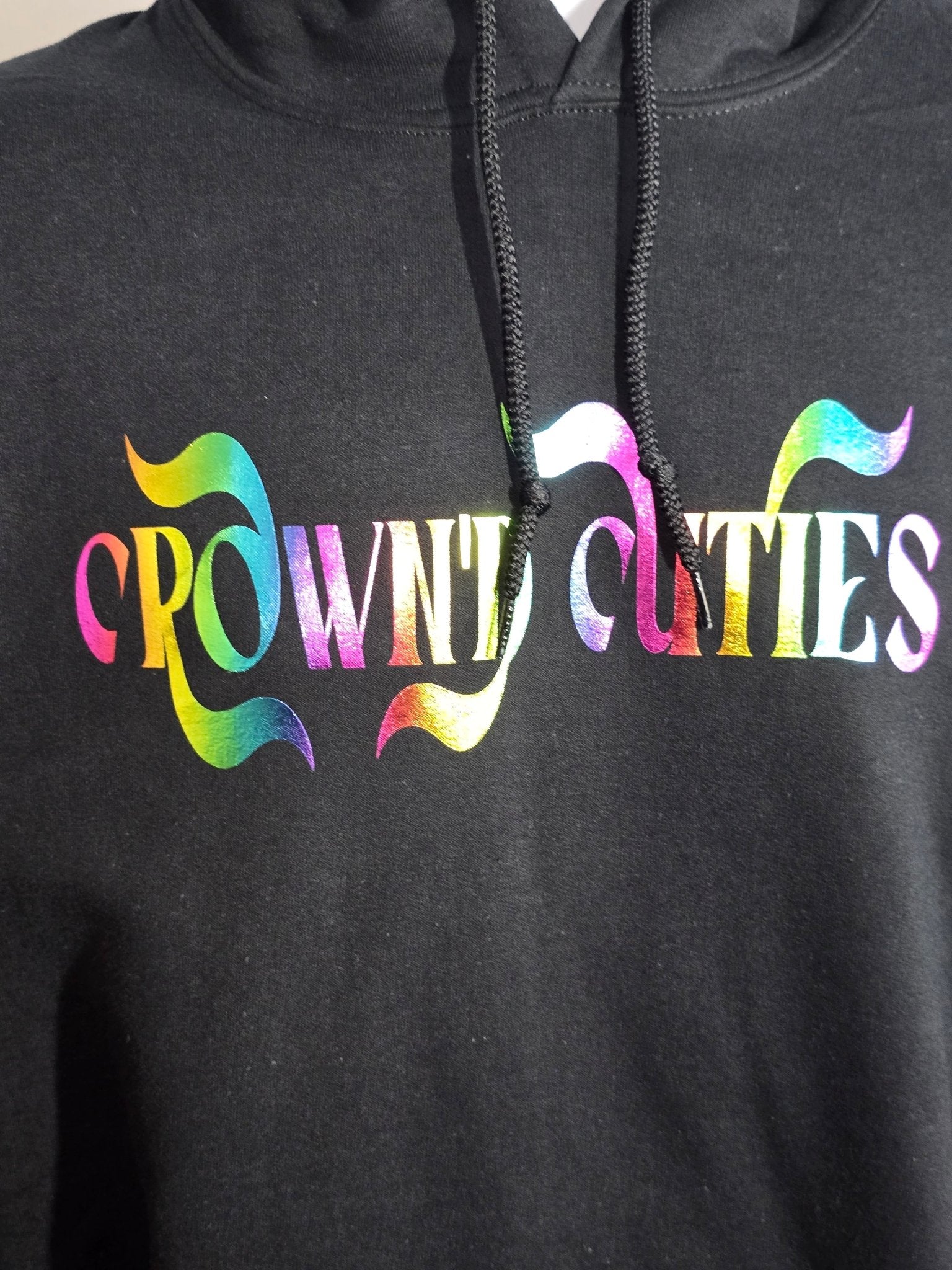 “Slayed in Style” Signature Hoodie – Rainbow Foil Edition - Crown'd Cuties