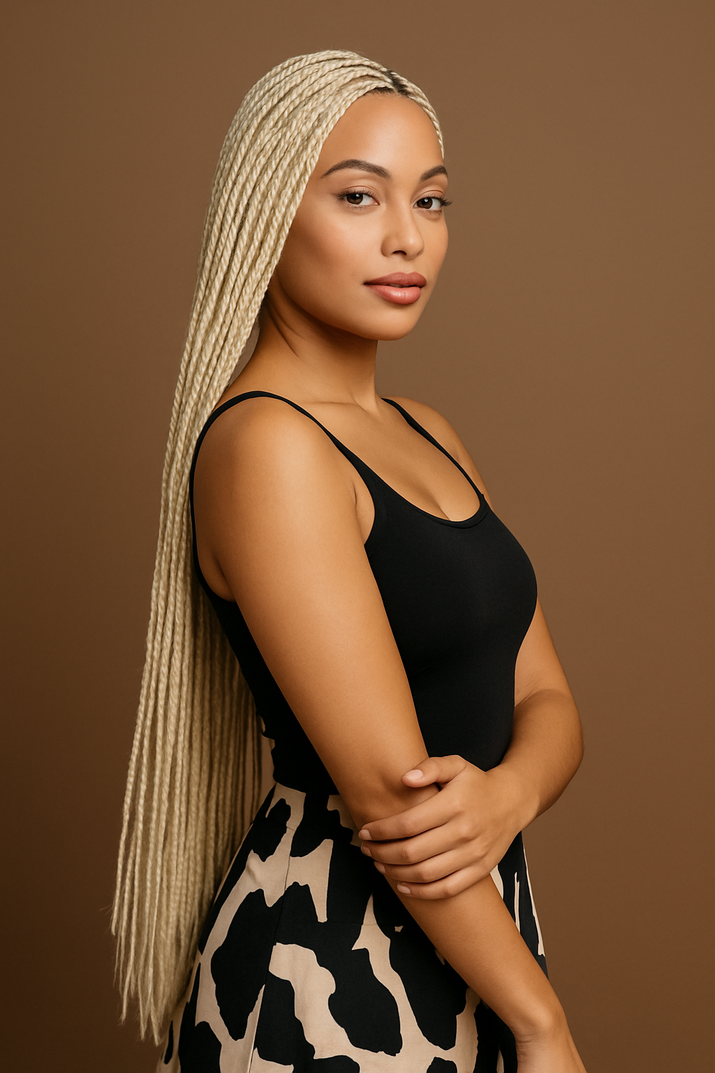 Platinum Crown Braiding Hair