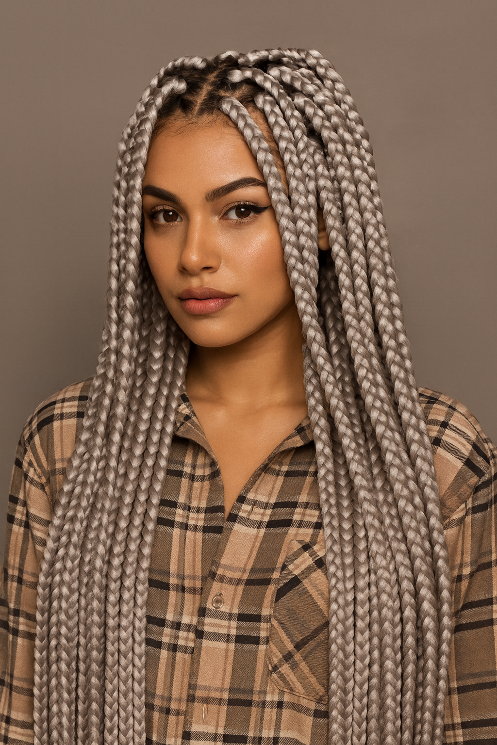 Silver Storm Braiding Hair