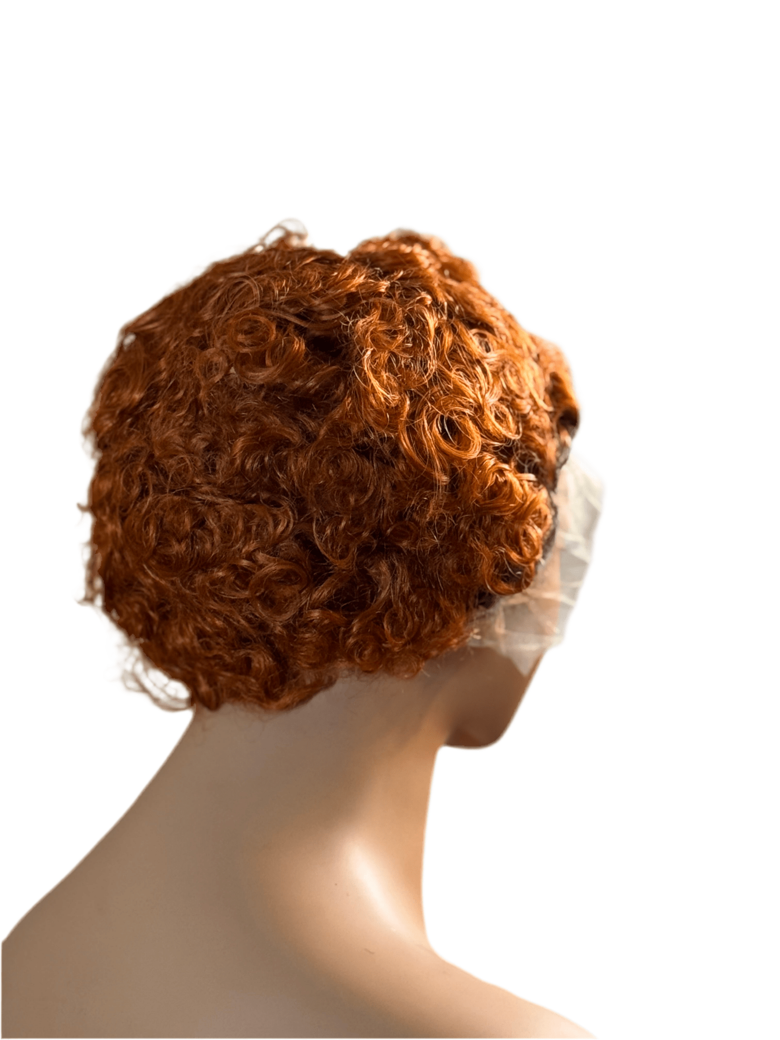 Spice Pixie – 8" Curly Lace Front Wig (Copper Red) - Crown'd Cuties