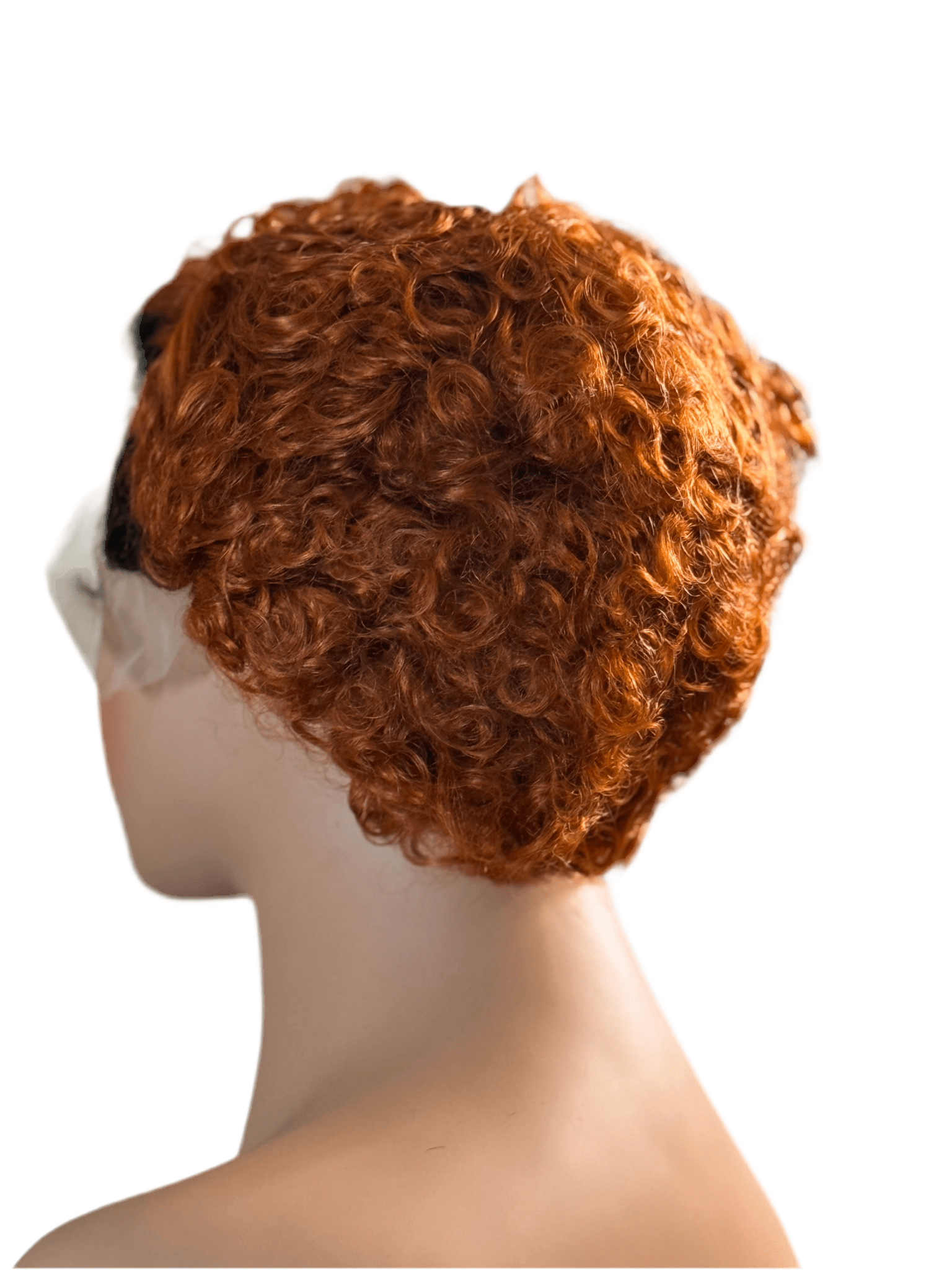 Spice Pixie – 8" Curly Lace Front Wig (Copper Red) - Crown'd Cuties