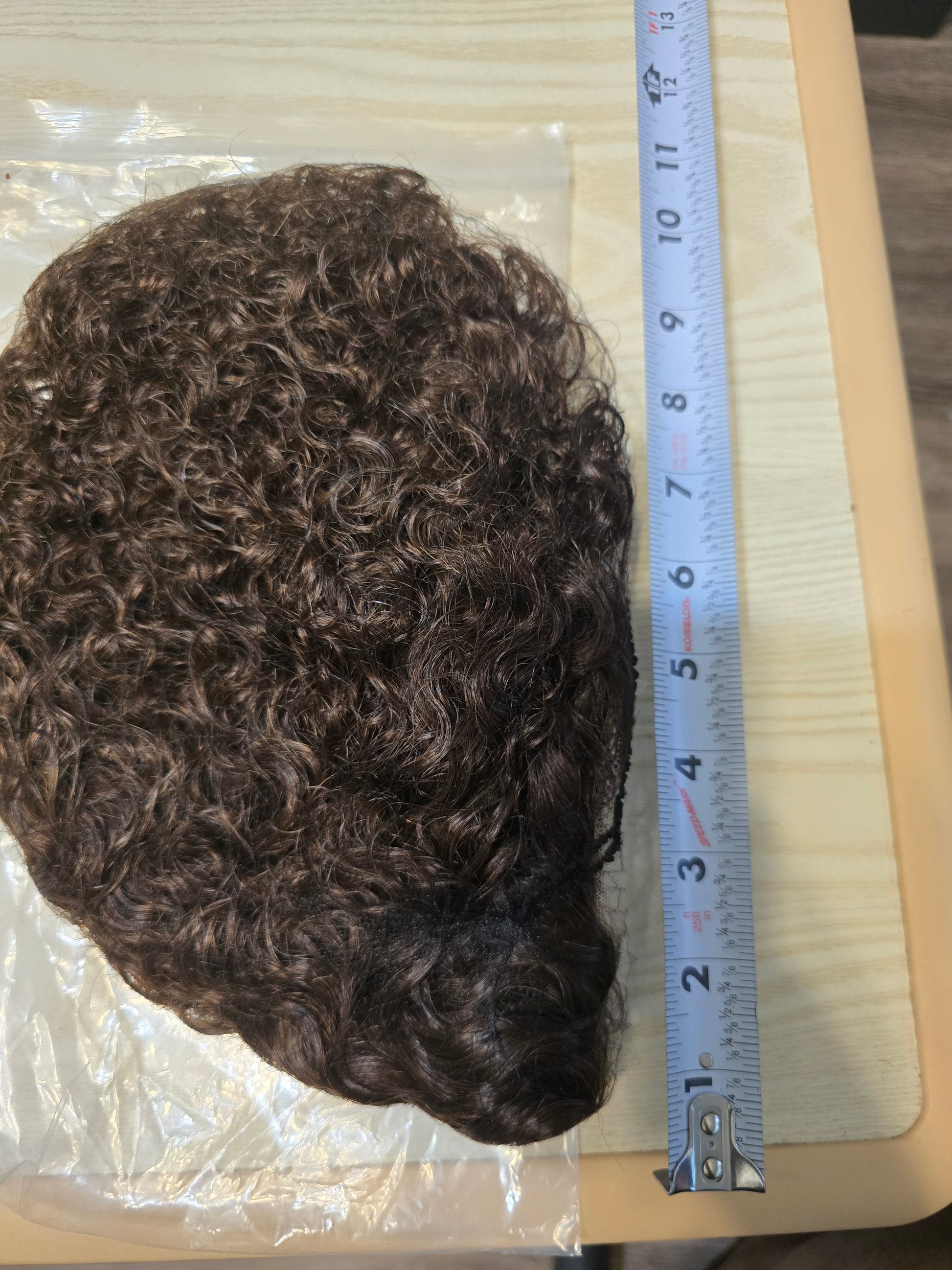 Cocoa Curlz – 10" Curly Pixie Lace Front Wig (Chestnut Brown)