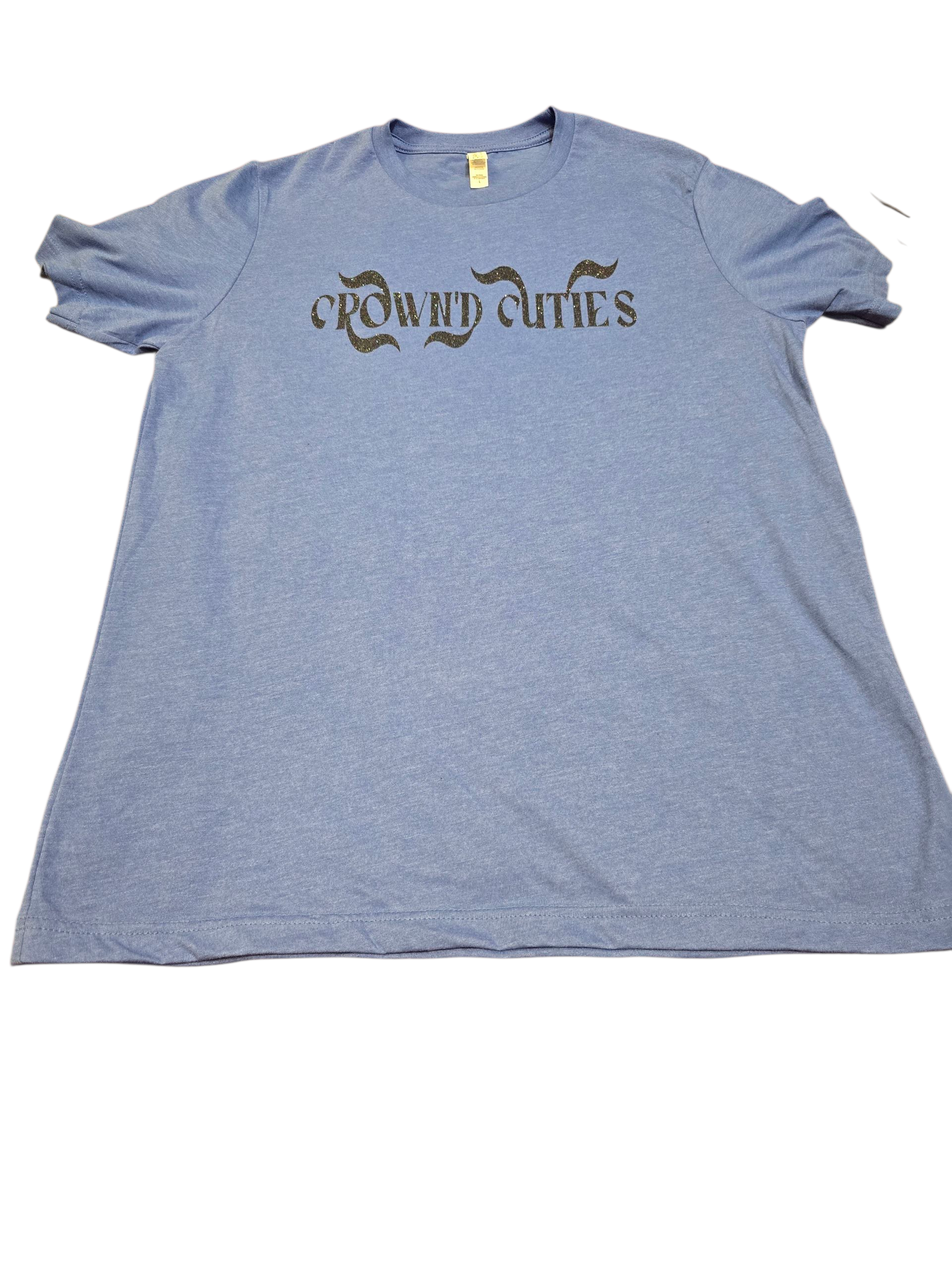 CROWN’D CUTIES Blue Glitter Tee