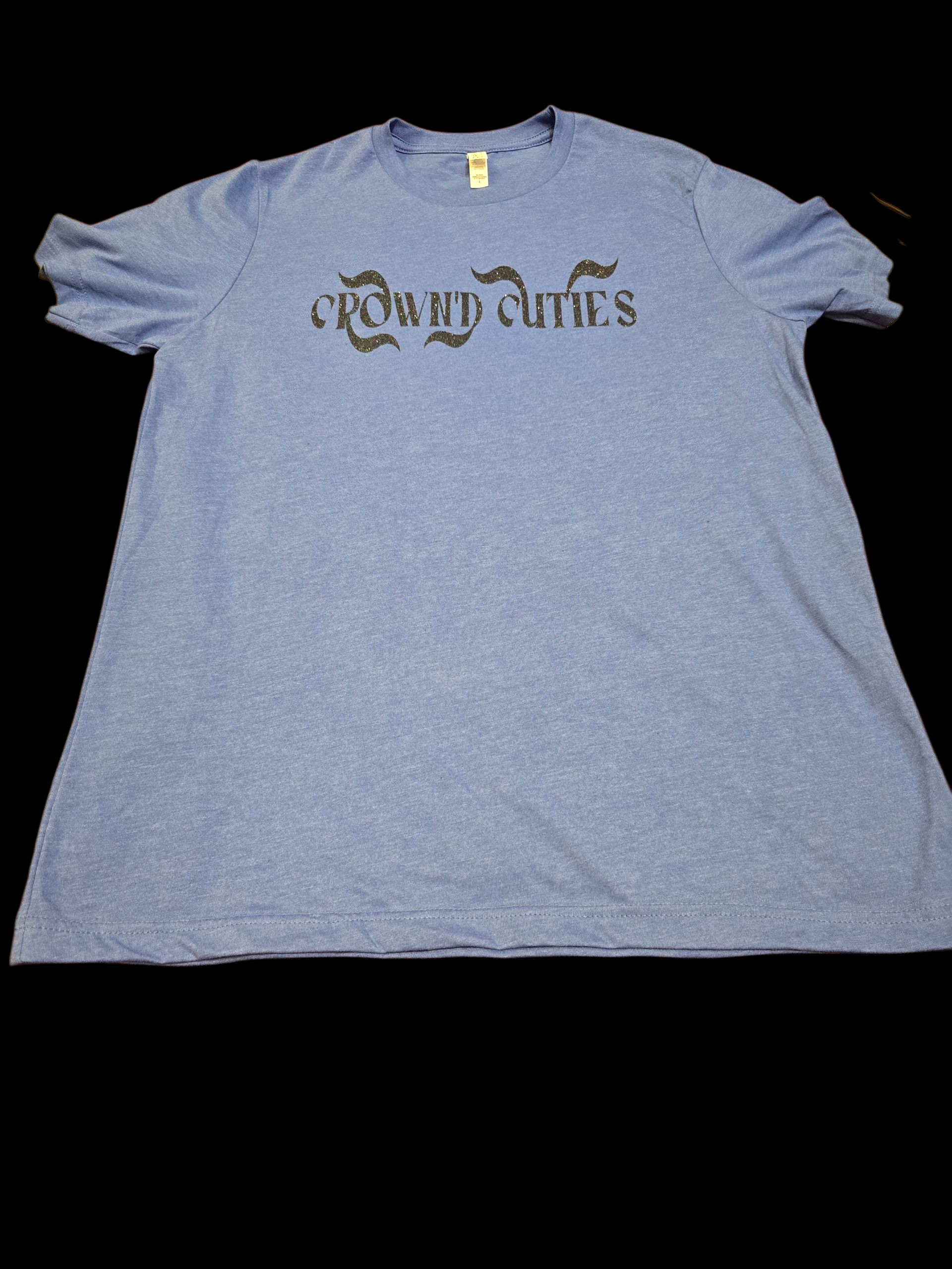 CROWN’D CUTIES Blue Glitter Tee
