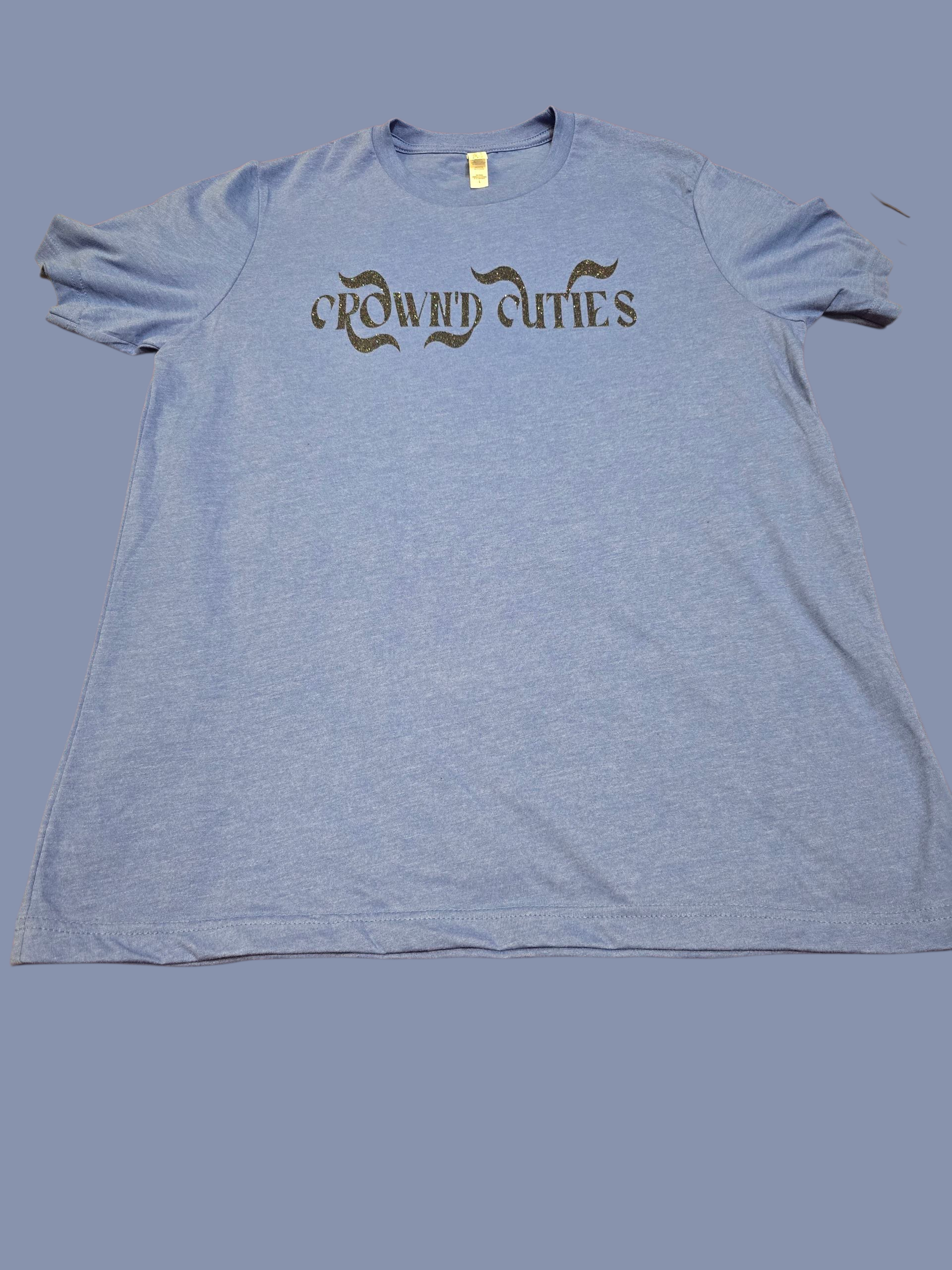 CROWN’D CUTIES Blue Glitter Tee