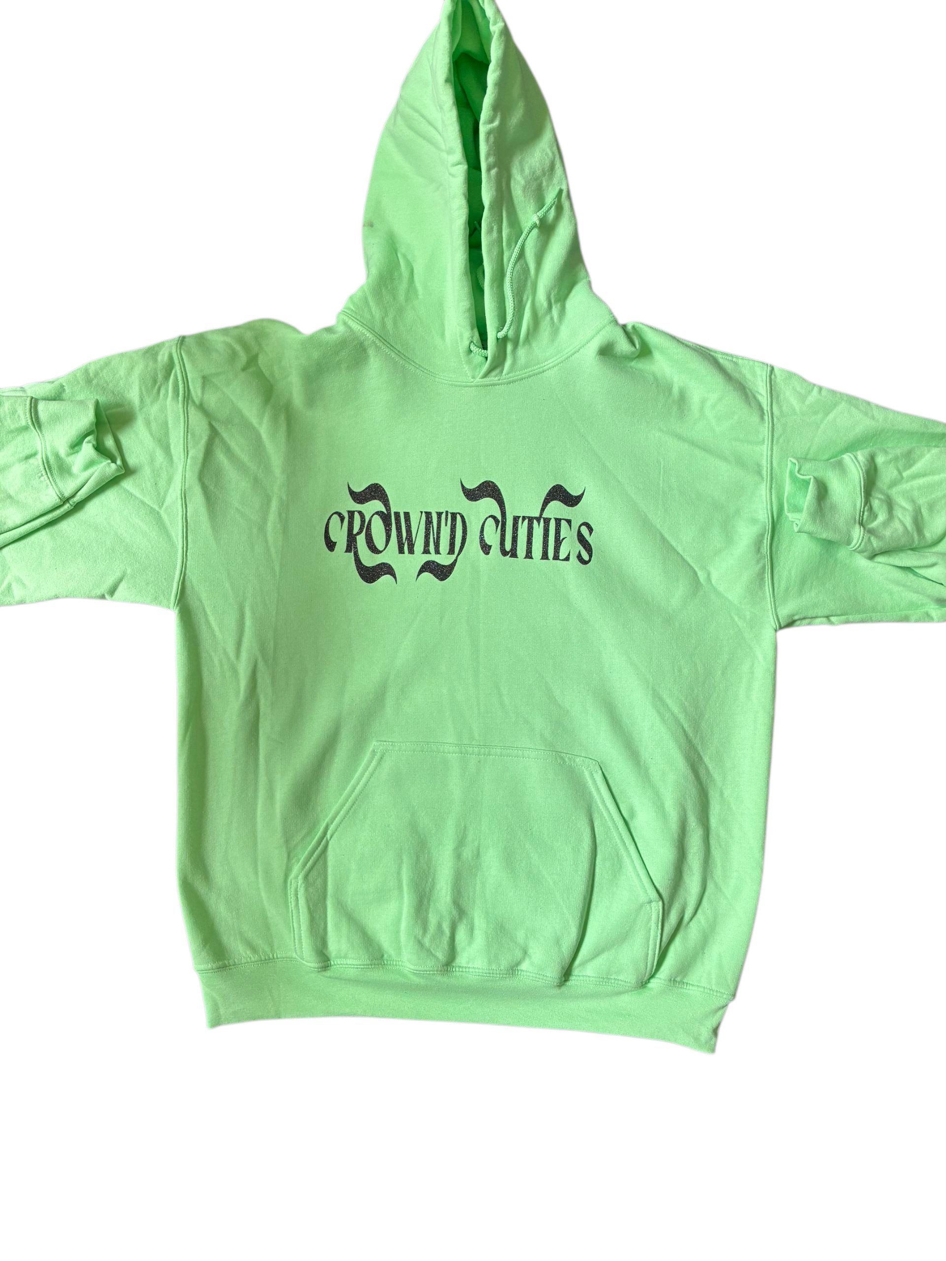 Mint Green Black Glitter Hoodie – Slayed in Style