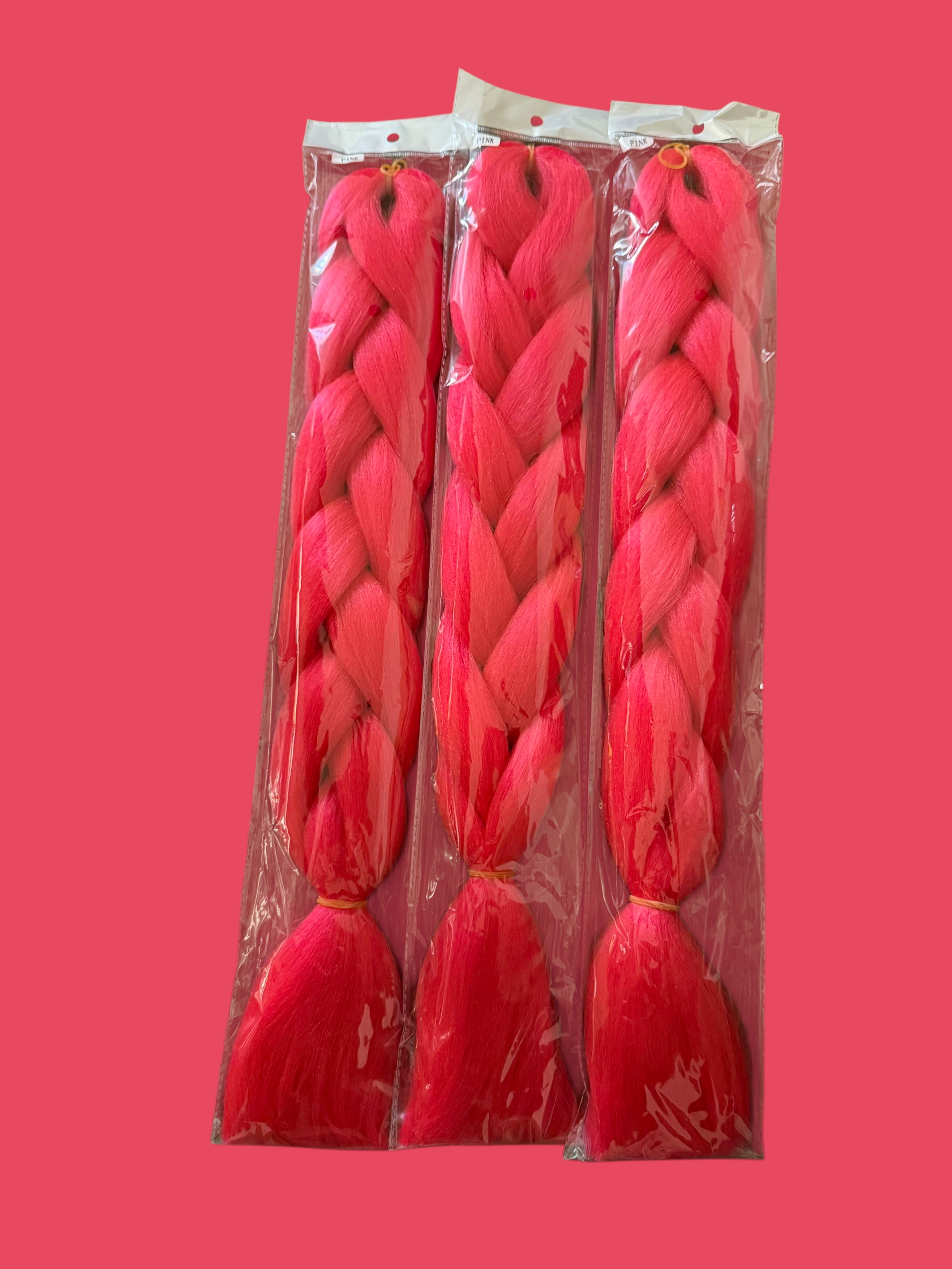 Pink Power Braiding Hair