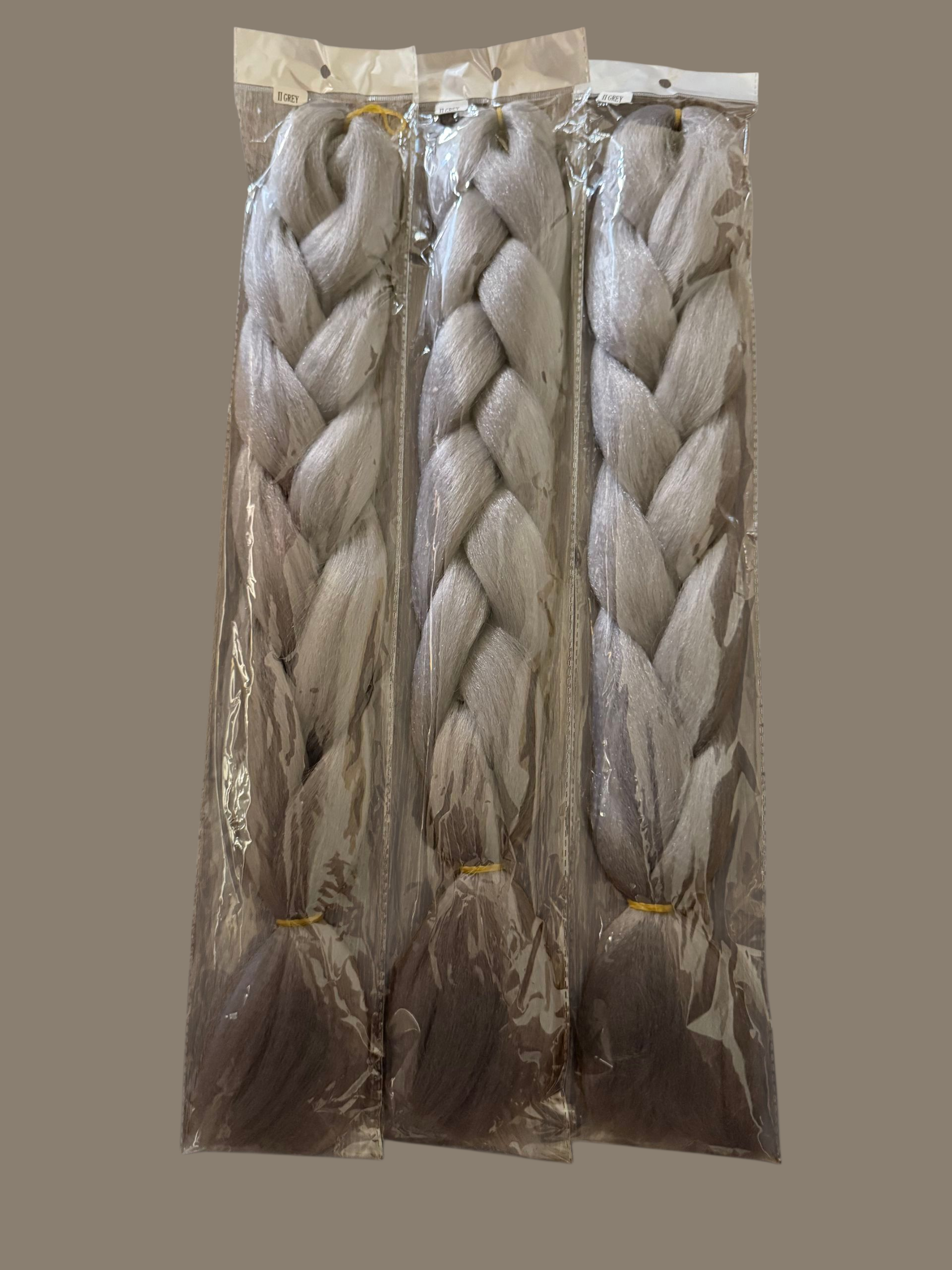 Silver Storm Braiding Hair