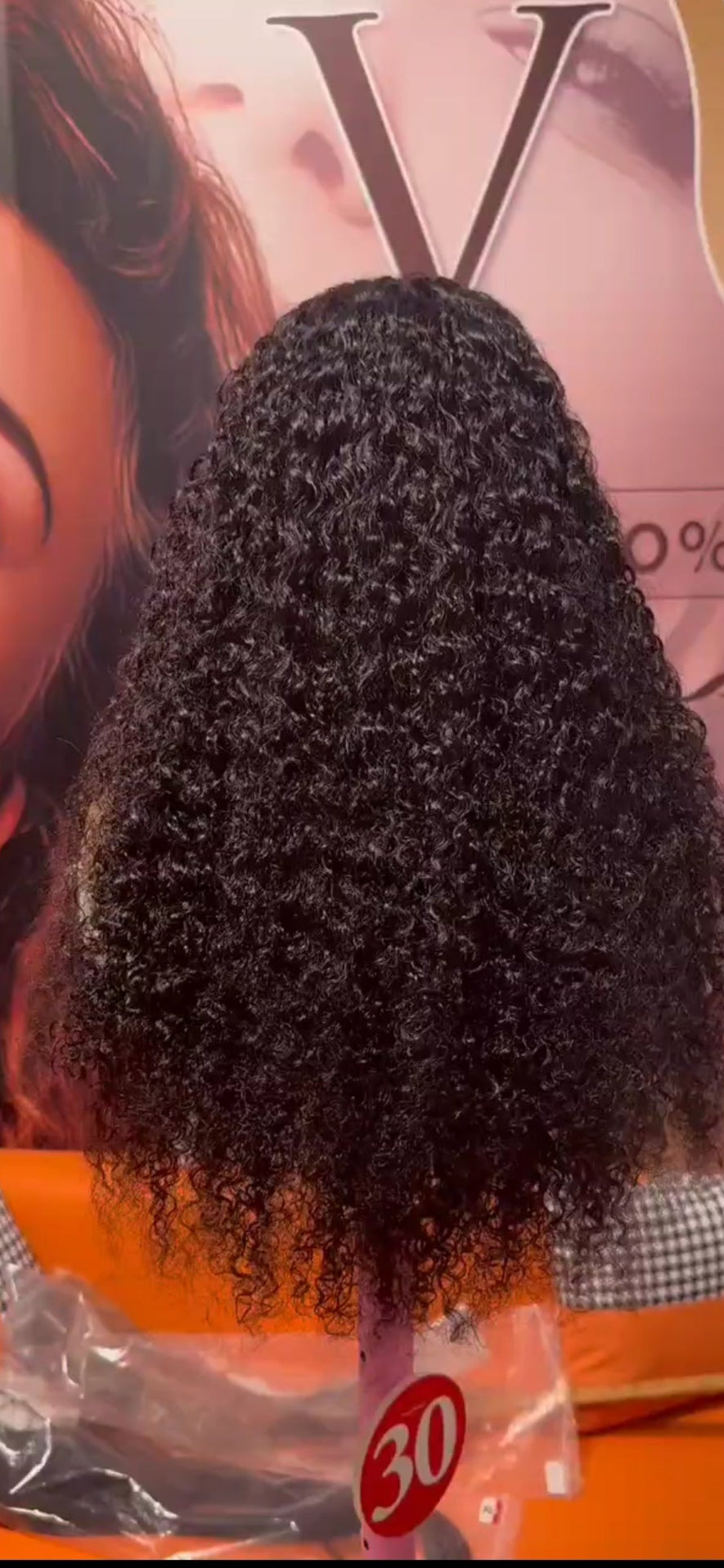 Kinky Curly Full Lace Wig – Natural Black