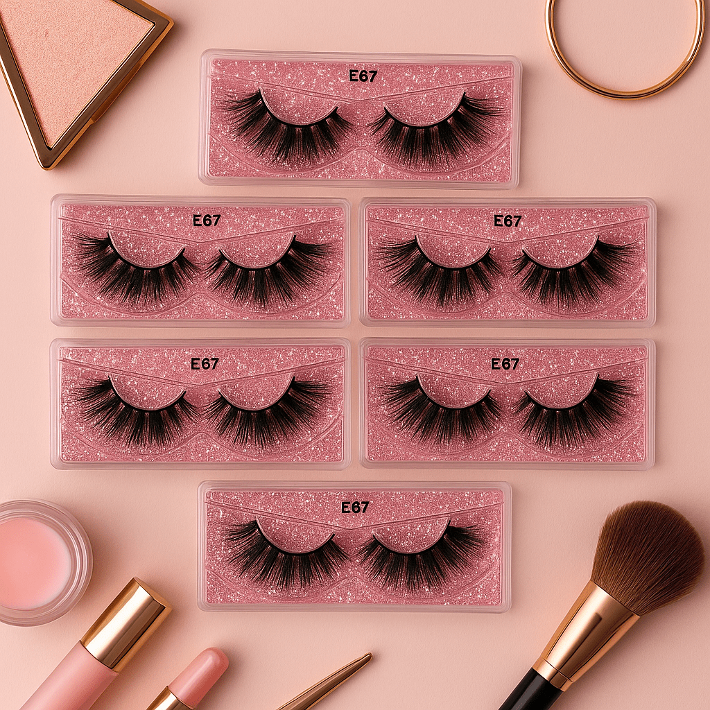 Pink Hustle – E67 Luxe Strip Lash - Crown'd Cuties
