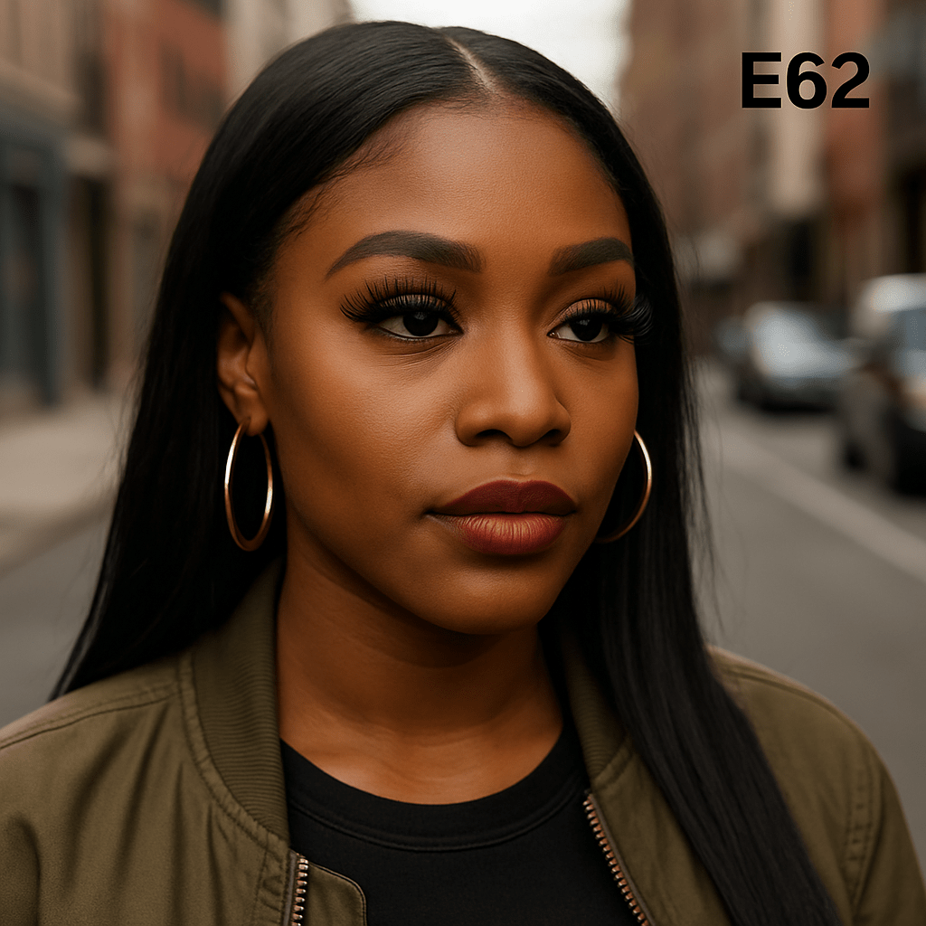 Golden Whisper – E62 Elegant Strip Lash - Crown'd Cuties