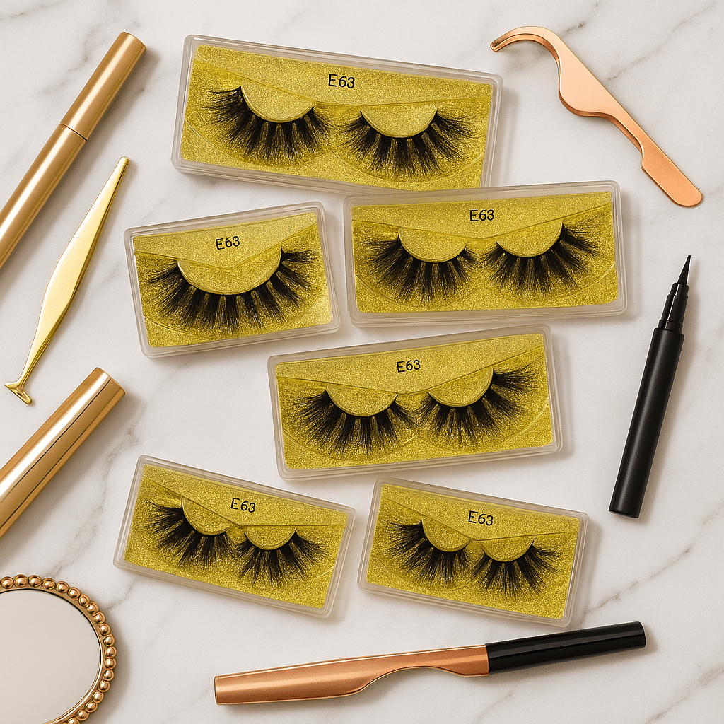 Gold Rush – E63 Spiked Flare Lash - Crown'd Cuties