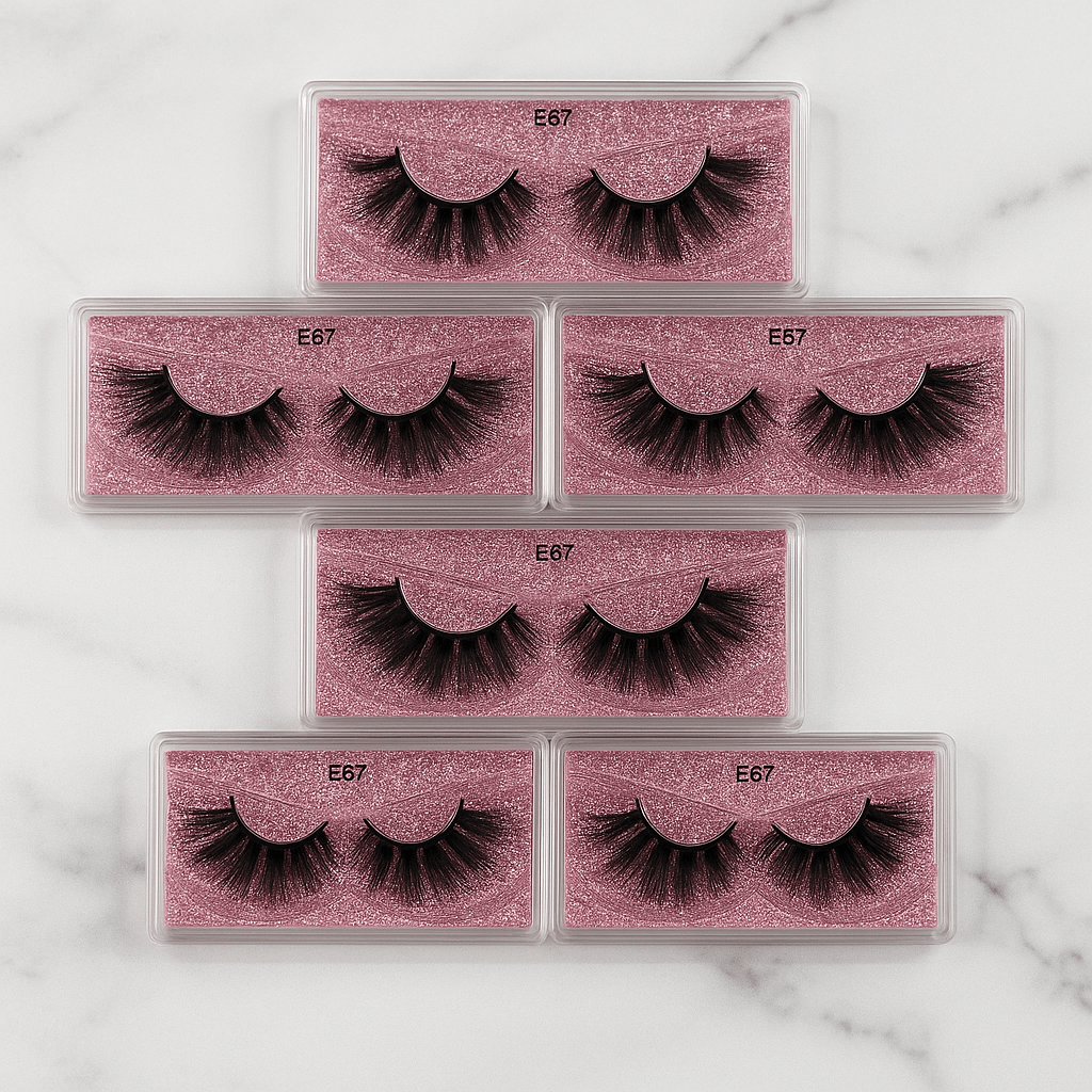 Pink Hustle – E67 Luxe Strip Lash - Crown'd Cuties
